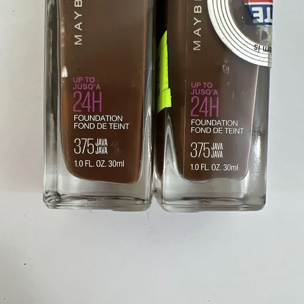 2x Maybelline SuperStay Foundation 24HR Full Coverage 375 Java Read